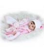 22" Beautiful Simulation Baby Girl Reborn Baby Doll in Bear Dress