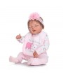 Pink Elephant Fashionable Play House Toy Lovely Simulation Baby Doll with Clothes Size 22"