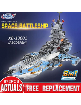 XINGBAO 13001 Space Battleship 8 in 1 Building Block with Original Box