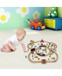 100pcs Wooden Train Set Learning Toy Kids Children Rail Lifter Fun Road Crossing Track Railway Play Multicolor