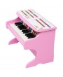 Wooden Toys: 25-key Children's Wooden Piano / Vertical (without Chair) Mechanical Sound Quality Pink