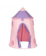 Cotton Yurt Tent With Small Colorful Flags Pink