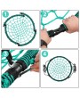 40 Inch Spider Web Round Rope Swing with Adjustable Ropes, 2 Carabiners  (Green & black)