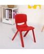 4-Piece Plastic Folding Chair With Backrest In Four Colors
