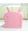 Children's Single Sofa Cute Series Rabbit Model American Standard Pu Dark Pink