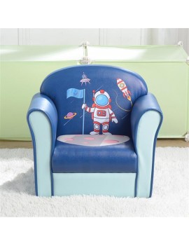 Children's Single Sofa Space Series Astronaut Model American Standard Pu Blue