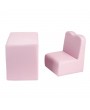 Children Sofa Multi-Functional Sofa Table and Chair Set Pink